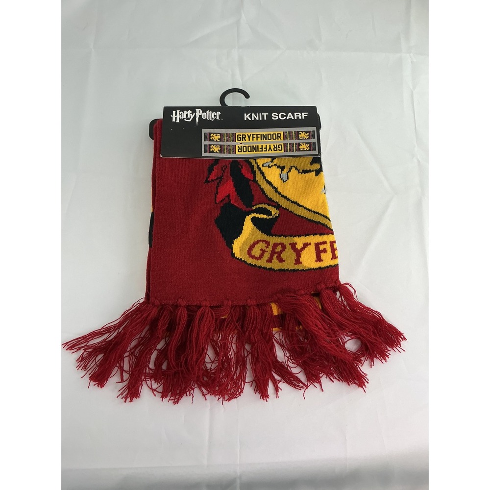 Harry Potter Gryffindor Knit Scarf Red Yellow Bioworld Warner Bros KS340QHP